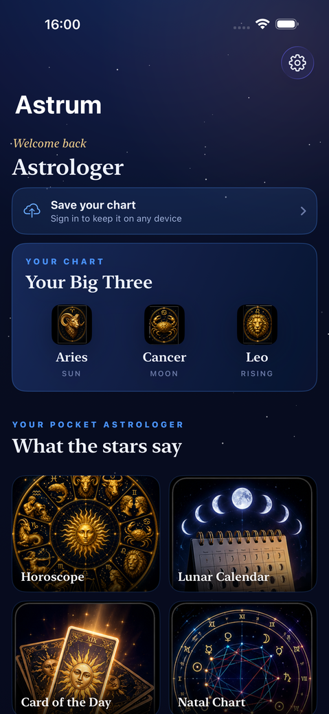 Astrum screenshot